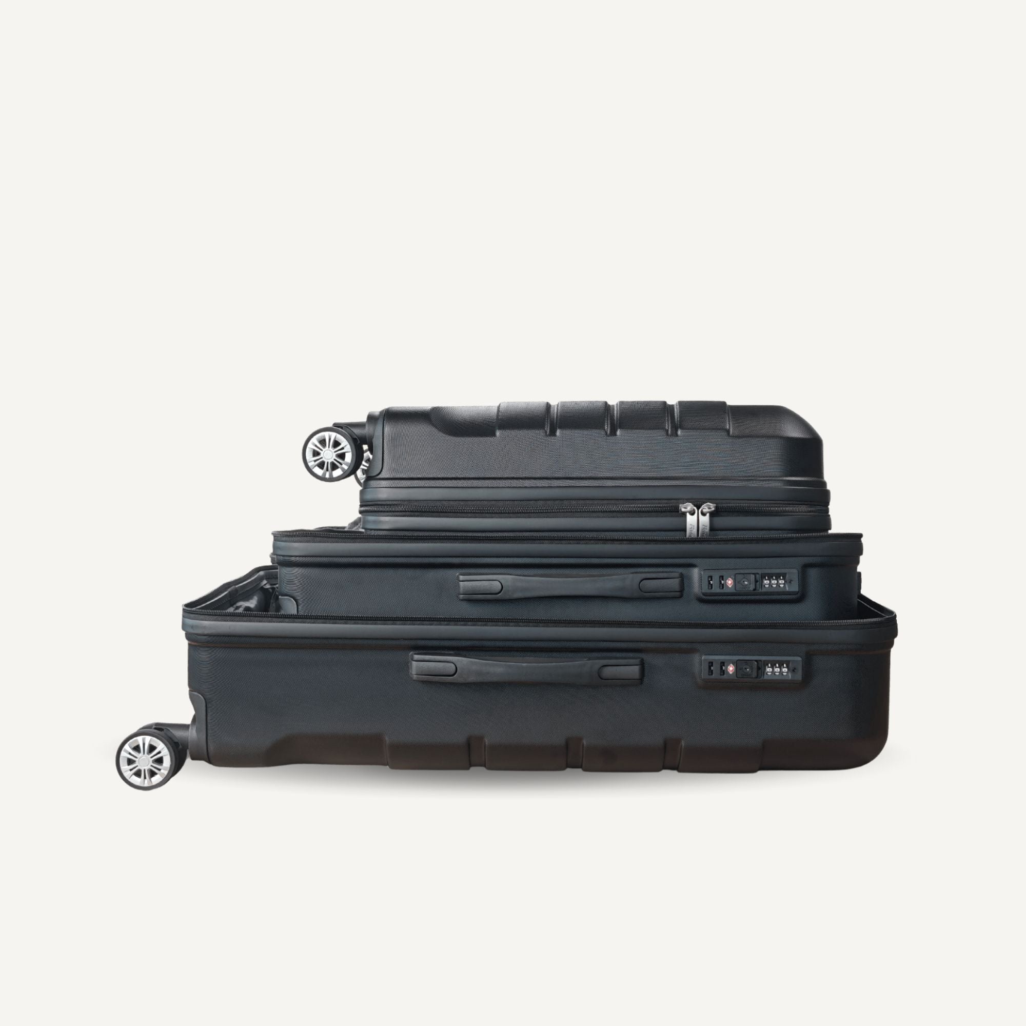 Large Black Check - In Suitcase - Fly First