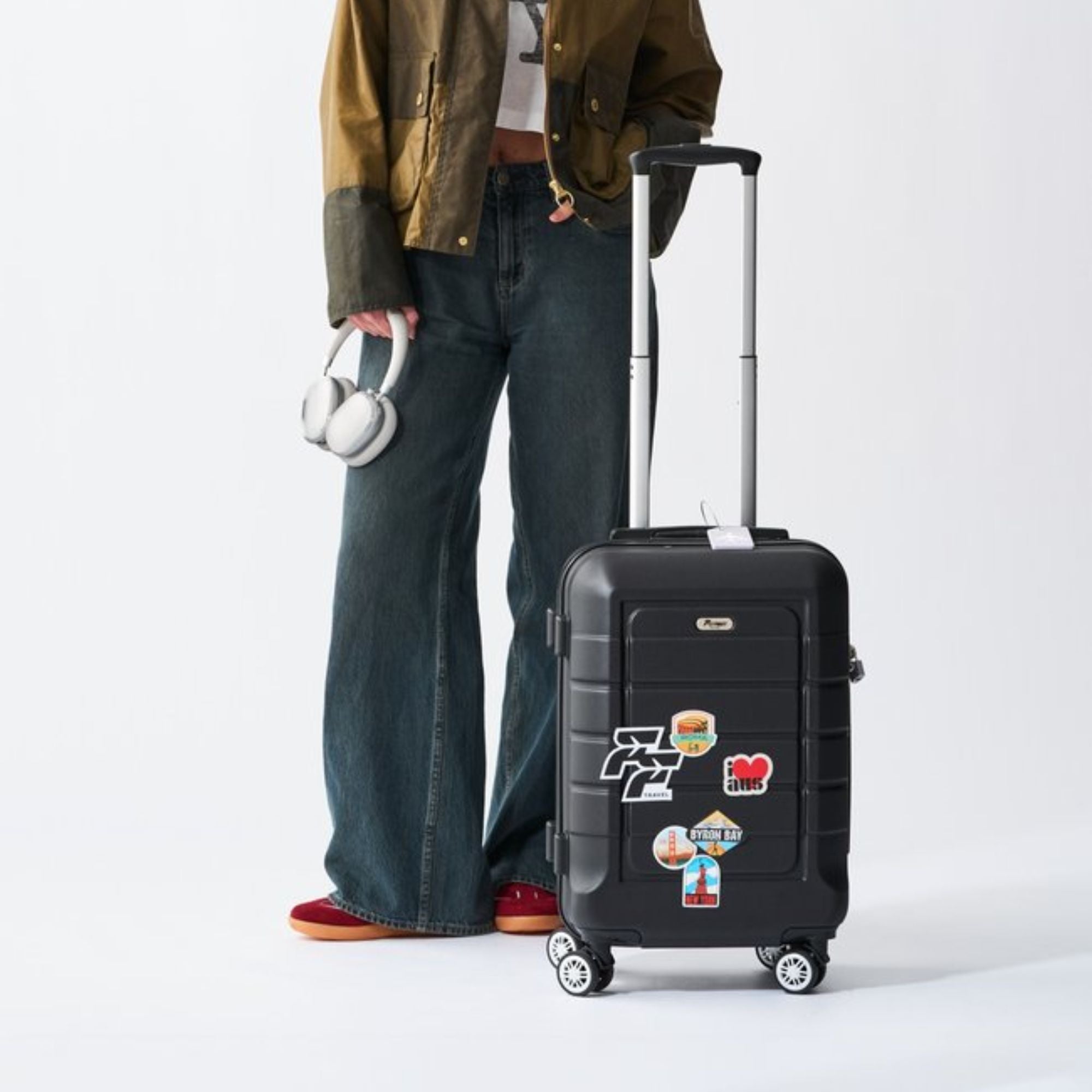 Black Carry - On Suitcase - Fly First