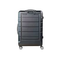 Large Black Check-In Suitcase