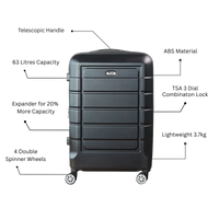 Black Medium Check-In Suitcase