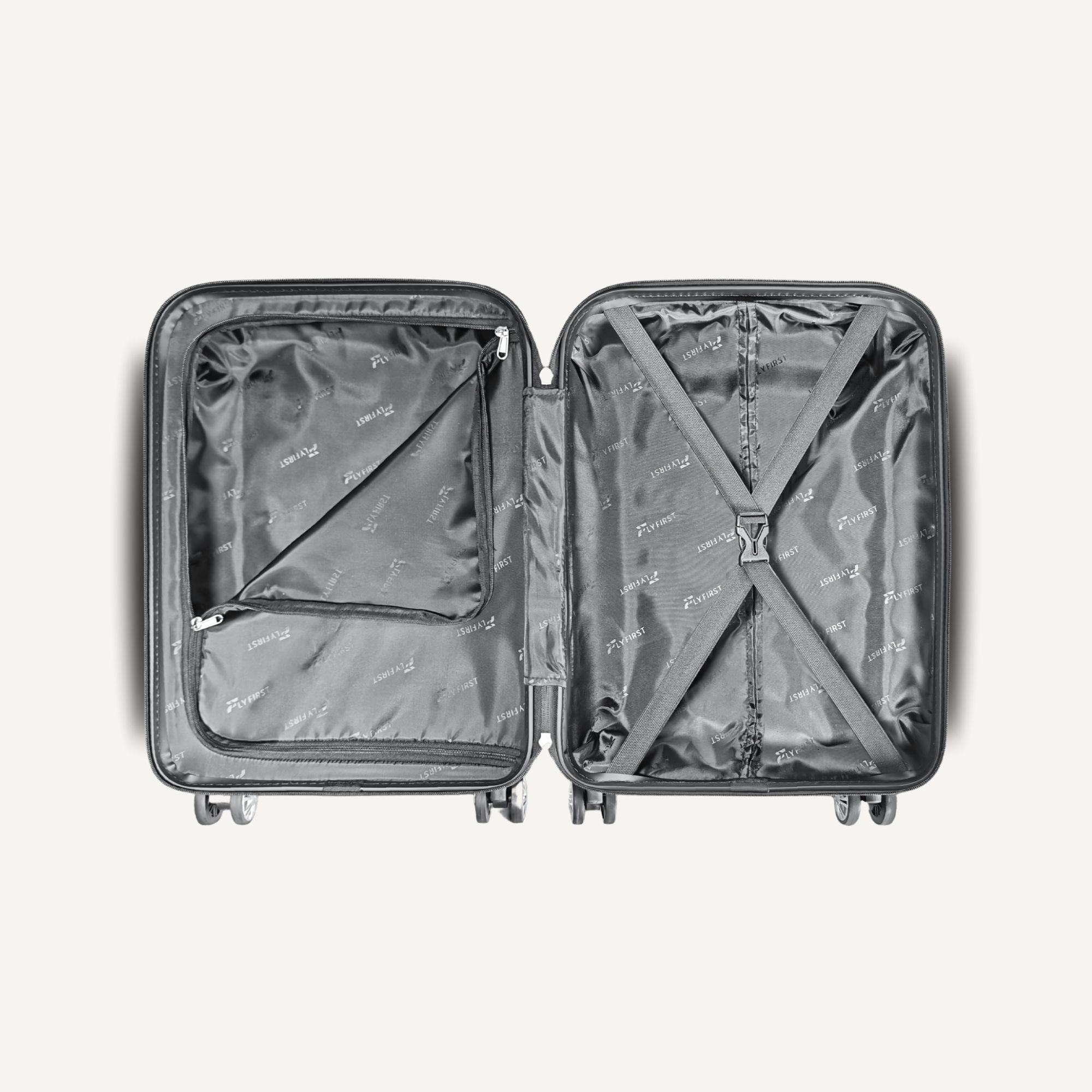 Black Medium Check - In Suitcase - Fly First